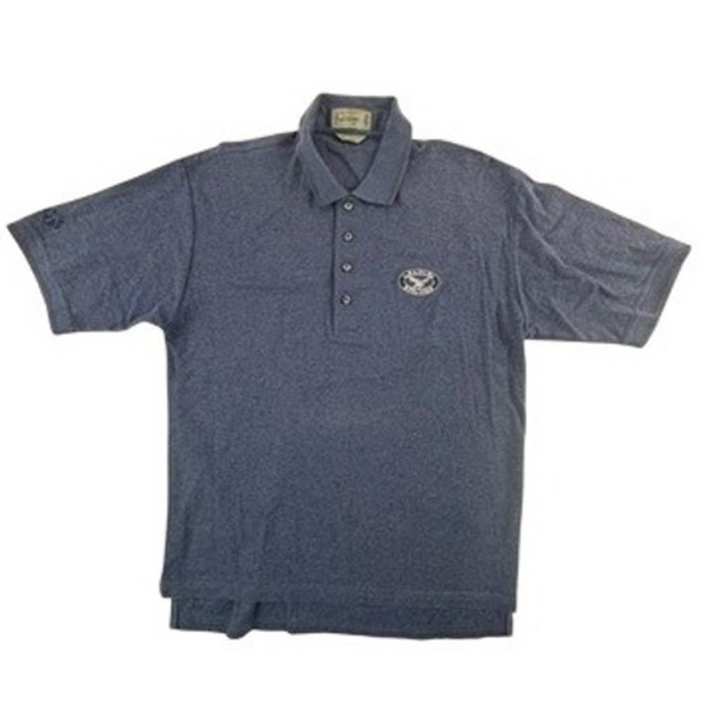 Descente Mens Medium Polo Shirt Blue Eagle Springs Short Sleeve Cotton Logo M - Picture 16 of 16